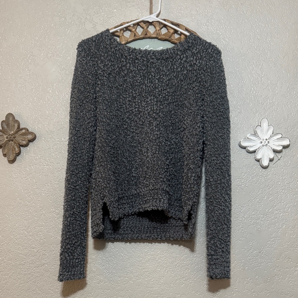Hollister Charcoal Women's Crew Neck Sweater